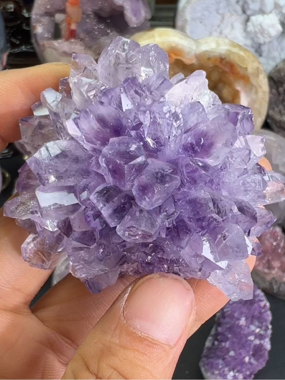 Amethyst Crystal Cluster Flower